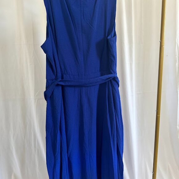 Jessica Howard Women's Plus 24W Royal Blue Flutter Dress - Picture 3 of 8